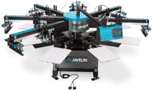 Javelin screen printing machine